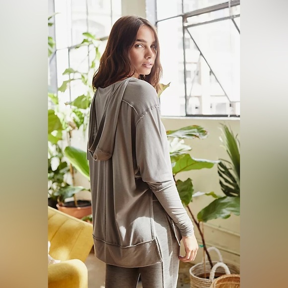 FP Movement by Free People Tops - Free people fp movement Relaxed V-Neck Long Sleeve Top hoodie small soul circle